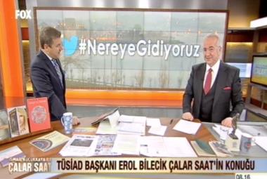 TÜSİAD Yönetim Kurulu Başkanı Erol Bilecik İsmail Küçükkaya ile Çalar Saat Programına Katıldı